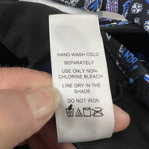 Swimsuits For All Womens Plus Size 26 Purple Blue One Piece Swimsuit Bathing - Picture 5 of 9